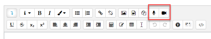 record buttons