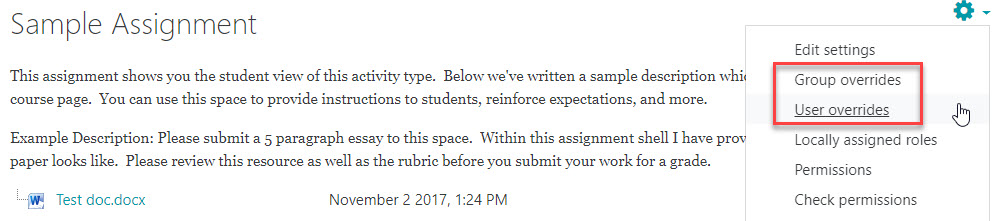 overrides