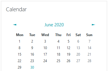 calendar block