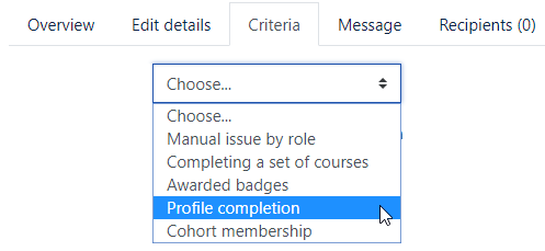 Profile Completion