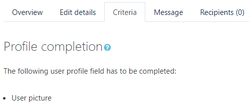 user picture selection