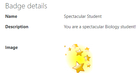 Spectacular Student Badge